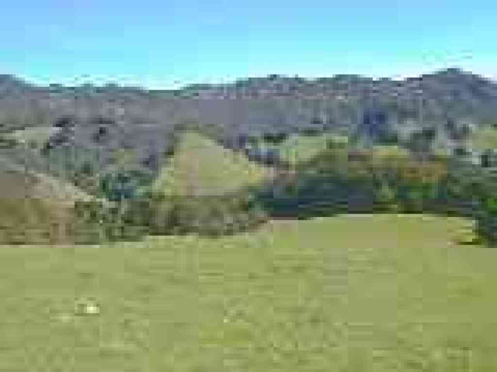 View across the valley to ridge