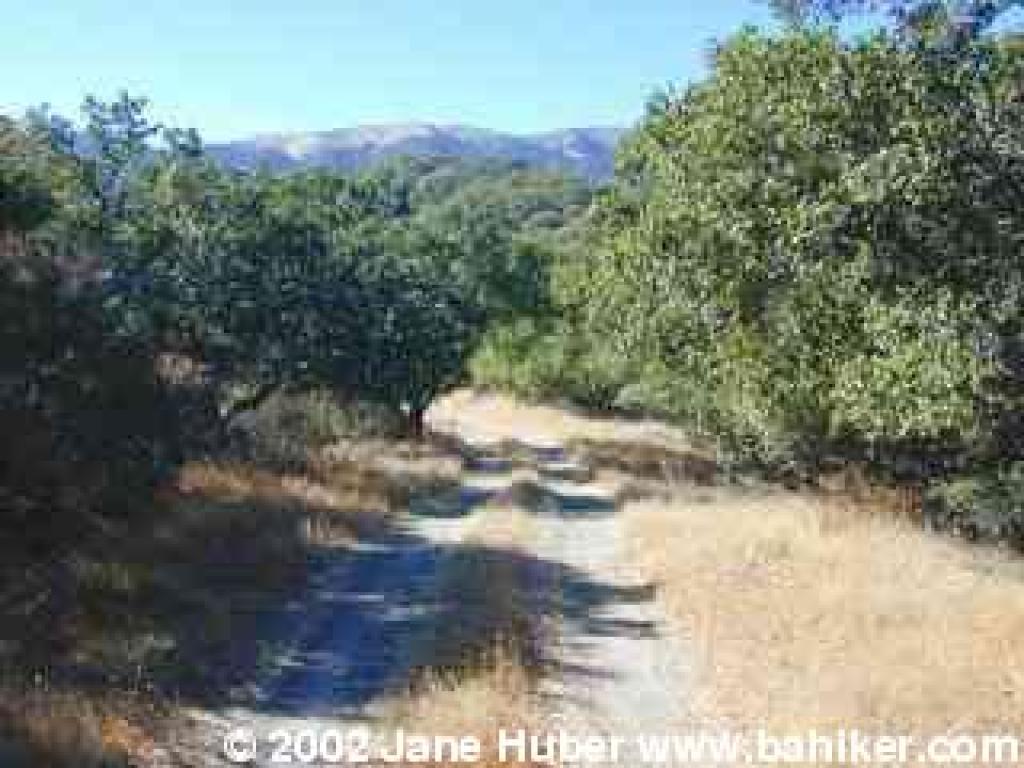 Montura Fire Road, with a view to Big Rock Ridge