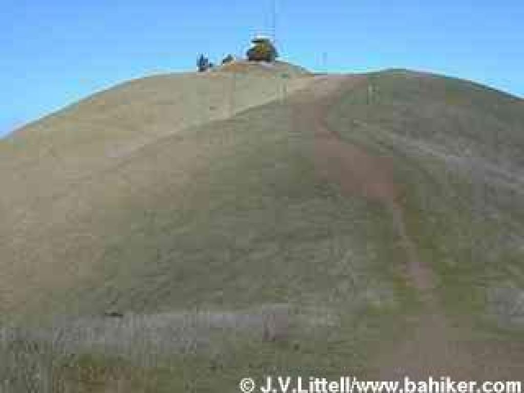 The last stretch of Barnabe Trail approaches the fire lookout