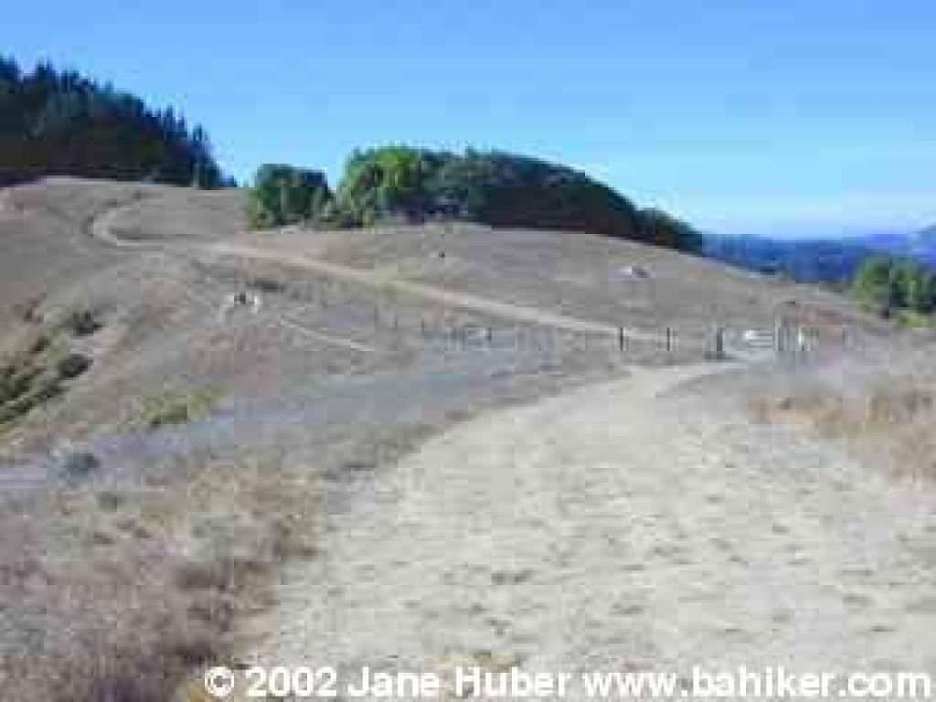 The end of White Hill Fire Road
