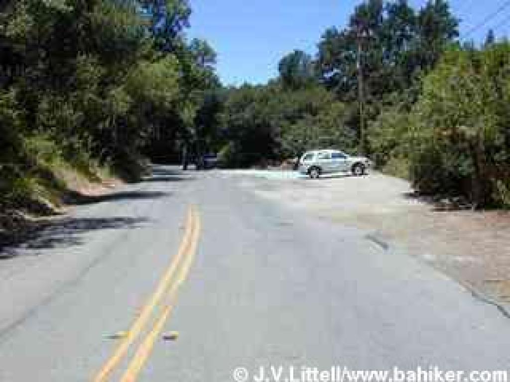 Side of street parking along Alpine Road 