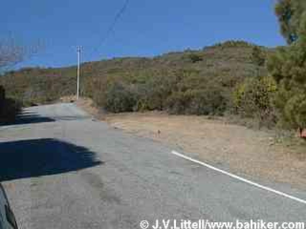 Pullout at the end of Montevina Road