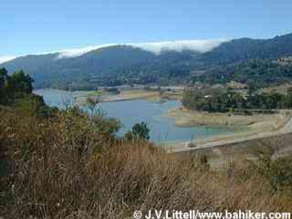 View from the trail to Lexington Reservoir
